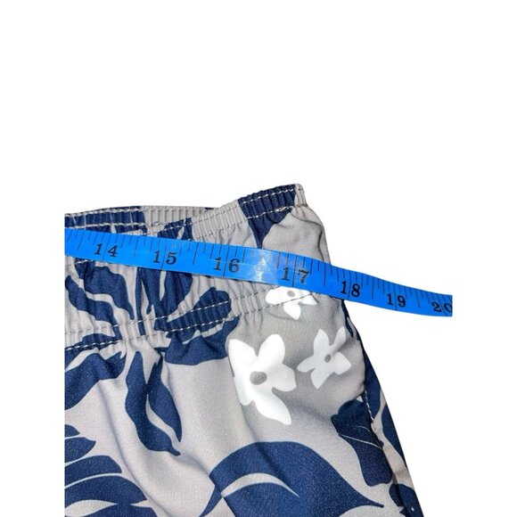 Speedo Men's XXL 8" Floral Print Volley Swim Shorts - Navy/Gray - Picture 7 of 12